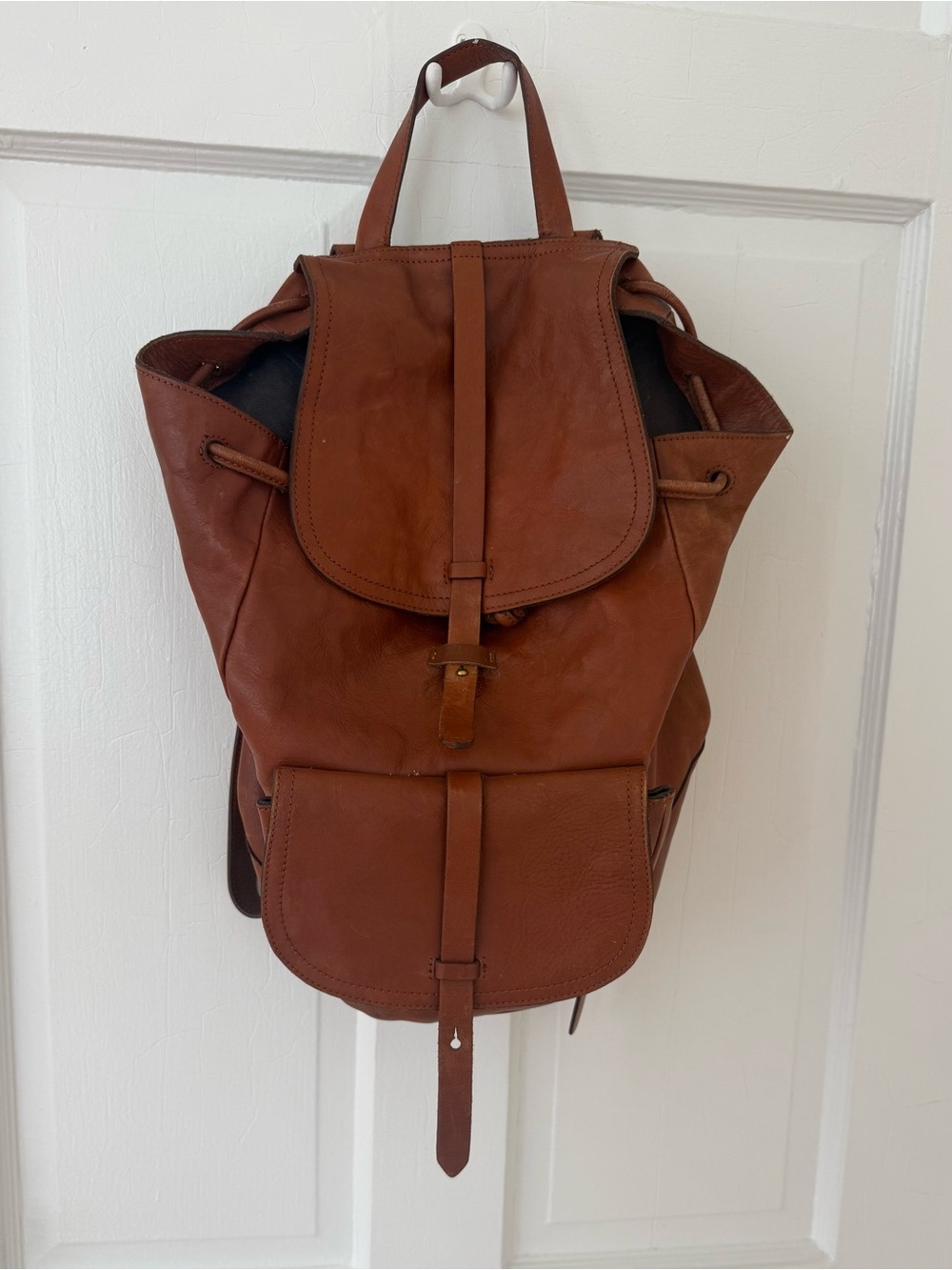 Madewell Transport Rucksack - Brown Leather